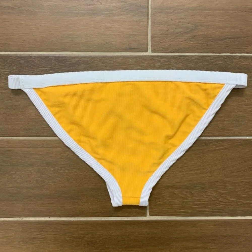 Beach Riot Becca Colorblock Ribbed Bikini Bottom - Picture 2 of 3